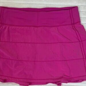 Lululemon pace rival skirt in sonic pink - size 12
